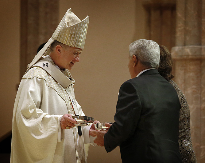 Couples renew vows at Golden Wedding  Anniversary  Mass 