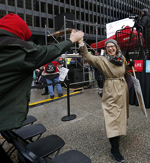 Illinois March for Life participants proclaim “women deserve