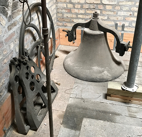 The parish's cast iron bell