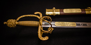 The Sword of Loyola award was conceived by Loyola alumnus Norton F. O’Meara in 1964, and is awarded each year at the Annual Awards Dinner held by the Stritch School of Medicine. The first recipient of the award was J. Edgar Hoover (1964). Other recipients have included Cardinal Bernardin (1989) and Gen. Colin Powell (2015). Natalie Battaglia/Loyola University@